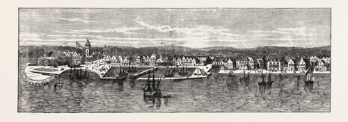 NEW YORK IN THE MIDDLE OF THE EIGHTEENTH CENTURY, UNITED STATES OF AMERICA, US, USA, 1870s