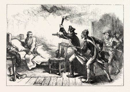 ARREST OF GENERAL PRESCOTT, US, USA, 1870s engraving