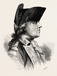 GENERAL BURGOYNE was a British army officer, politician and dramatist, 1870s engraving