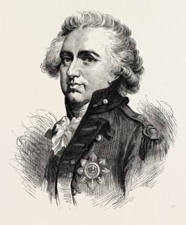 SIR HENRY CLINTON; AMERICAN WAR OF INDEPENDENCE, US, USA, 1870s engraving