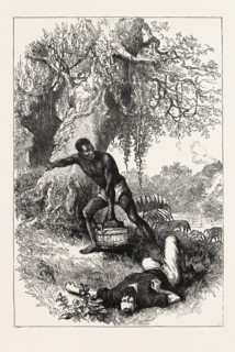 AN INCIDENT IN THE DEFENCE OF NINETY-SIX, American Revolutionary War, US, USA, 1870s engraving