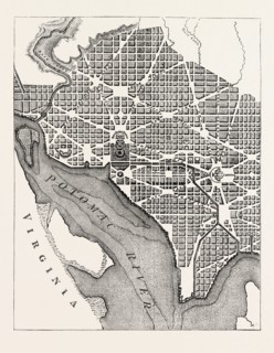PLAN OF THE CITY OF WASHINGTON, AS ORIGINALLY LAID OUT (From a Plate published in 1793.), UNITED