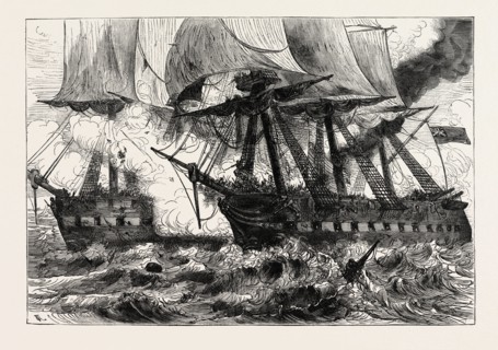 FIGHT BETWEEN THE CHESAPEAKE AND THE SHANNON, off Boston, during the War of 1812, UNITED STATES OF