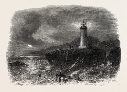 MOUNT DESERT ISLE, 1870s engraving