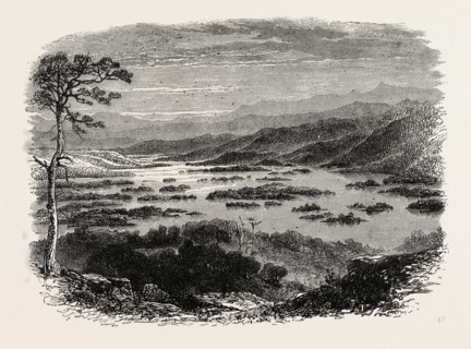 VIEW IN NEW HAMPSHIRE, UNITED STATES OF AMERICA, US, USA, 1870s engraving