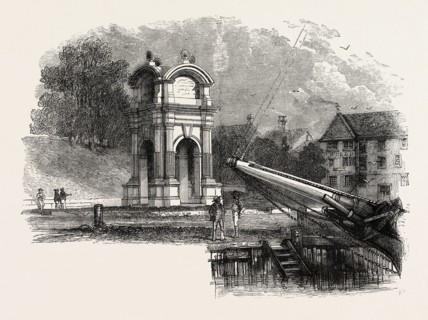 MONUMENT AT NEW PLYMOUTH TO MARK THE SITE OF THE LANDING OF THE PILGRIM FATHERS, UNITED STATES OF