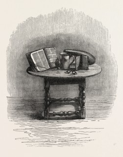 BIBLE BROUGHT OVER IN THE MAYFLOWER, IN PILGRIM HALL, NEW PLYMOUTH, UNITED STATES OF AMERICA, US,