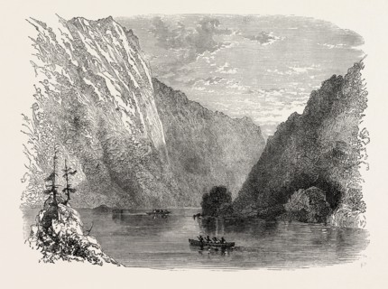 VIEW IN DELAWARE, UNITED STATES OF AMERICA, US, USA, 1870s engraving