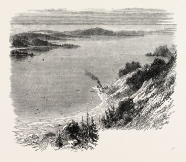 LONG ISLAND, UNITED STATES OF AMERICA, US, USA, 1870s engraving