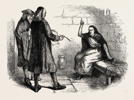 MARTHA CORY AND HER PERSECUTORS, US, USA, 1870s engraving