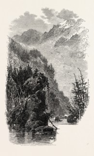 THE ALLEGHANY MOUNTAINS, US, USA, 1870s engraving