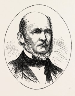 HEBER KIMBALL, 1801-1868, LEADER IN THE LATTER DAY SAINT MOVEMENT, US, USA, 1870s engraving