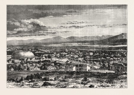 GREAT SALT LAKE CITY, UNITED STATES OF AMERICA, US, USA, 1870s engraving