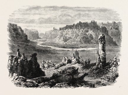 VIEW IN NEBRASKA, UNITED STATES OF AMERICA, US, USA, 1870s engraving