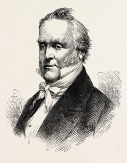 PRESIDENT BUCHANAN, He was the 15th President of the United States, 1870s engraving