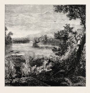 VIEW IN PENNSYLVANIA, UNITED STATES OF AMERICA, US, USA, 1870s engraving