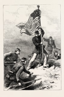 INCIDENT AT THE SIEGE OF VICKSBURG, AMERICAN CIVIL WAR, UNITED STATES OF AMERICA, US, USA, 1870s