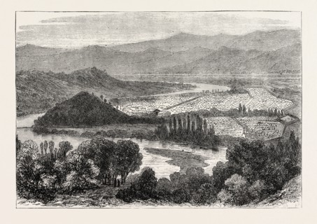 FEDERAL LINES AT CHATTANOOGA, AMERICAN CIVIL WAR, UNITED STATES OF AMERICA, US, USA, 1870s