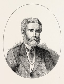JOHN LOTHROP MOTLEY,1814-1877, was an American historian and diplomat, US, USA, 1870s engraving