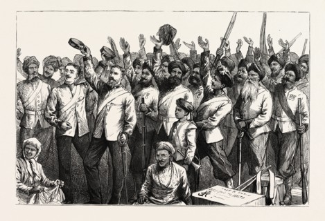 DEPARTURE OF INDIAN TROOPS (13TH BENGAL INFANTRY) FROM BOMBAY, INDIA