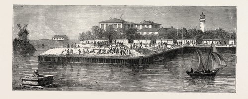 NEW RUSSIAN BATTERY ON THE SOUTH SIDE OF THE MOUTH OF THE DANUBE