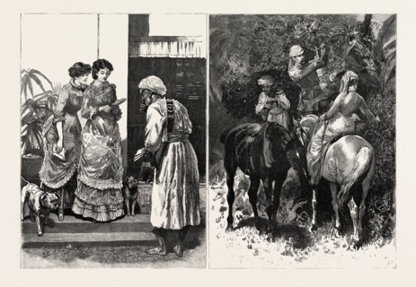 CHRISTMAS IN SOUTHERN INDIA ENGRAVING 1884