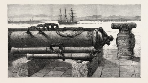 THE GUNS OF H.M.S. COURAGEUX AT GIBRALTAR The Courageux Was Wrecked in 1796, and These Guns Have