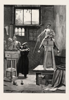 SCULPTOR' STUDIO, engraving 1884