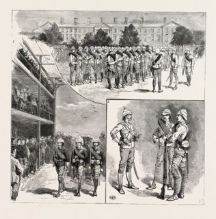 THE CAMEL CORPS FOR THE NILE EXPEDITION, Parade of the Detachment. 2. Arrival of the Royal Horse