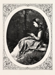 THE ORACLE OF LOVE , ENGRAVING 1882