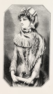 CHENILLE MANTILLE, FASHION, ENGRAVING 1882