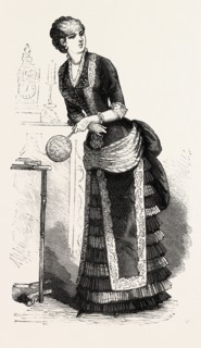 DINNER DRESS Front,  FASHION, ENGRAVING 1882