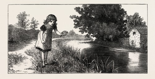Queen Alice. From Song Land,  ENGRAVING 1882