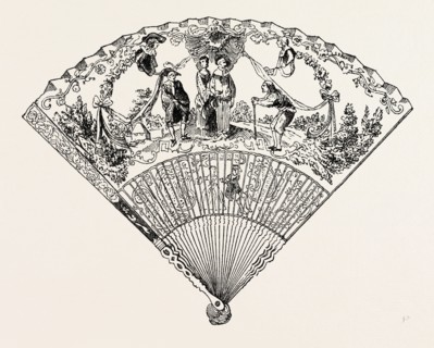 Fan Painting, ENGRAVING 1882
