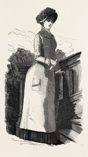 WATERPROOF COAT, FASHION, ENGRAVING 1882