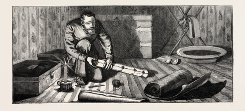 MAJOR CAVAGNARI SEALING THE TREATY OF PEACE AT GANDAMAK, MAY 26TH, 1879