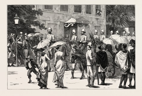 THE ZULU WAR THE KING'S DRAGOON GUARDS ENTERING PIETERMARITZBURG, the capital and second largest