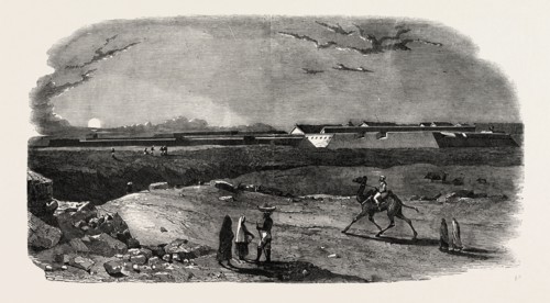 FEROZEPORE, THE FORT, INDIA, 1851 engraving
