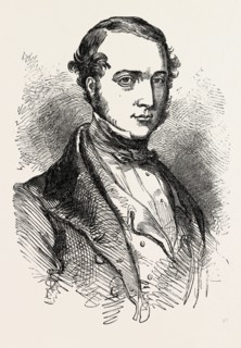 MR. WALTER, M.P. FOR NOTTINGHAM, UK, 1851 engraving