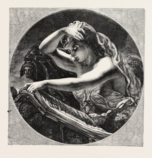 HISTORY PAINTED BY J. SANT, EXHIBITION OF THE BRITISH INSTITUTION, UK, 1851 engraving