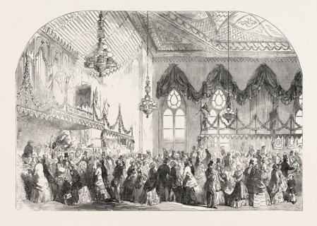 FANCY FAIR IN THE PAVILION, BRIGHTON, FOR THE BENEFIT OF THE BRIGHTON DISPENSARY, UK, 1851