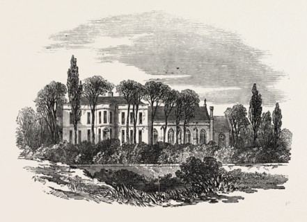 THE LODGE, TAUNTON, UK, 1851 engraving