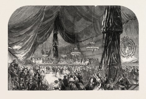 BALL ON BOARD HER MAJESTY'S SHIP WELLESLEY, PORT OF SPAIN. PORT-OF-SPAIN, TRINIDAD AND TOBAGO, 1851