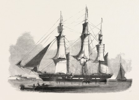 THE JAMES BOOTH, ABERDEEN CLIPPER, 1851 engraving