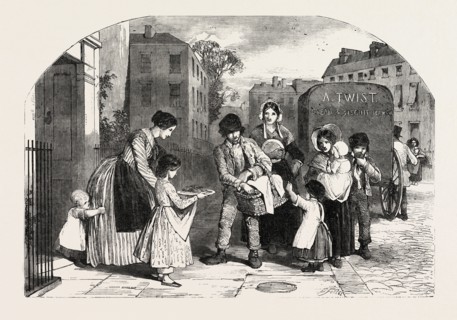GOOD FRIDAY CROSS BUNS, 1851 engraving