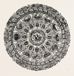THE BRASSEY TESTIMONIAL; The centre of the shield, surrounded with an elaborate wreath of oak