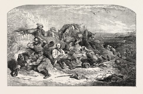 HALT-SMUGGLERS PAINTED BY HENRY PERLEE PARKER,1795-1873 EXHIBITION OF THE NATIONAL INSTITUTION,