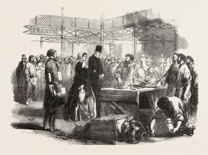 VISIT OF HIS GRACE THE DUKE OF WELLINGTON TO THE GREAT EXHIBITION BUILDING, THE CRYSTAL PALACE,