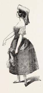 FENELLA, MADEMOISELLE MONTI, WHO APPEARED IN LA MUTA DI PORTICI, AT HER MAJESTY'S THEATRE,