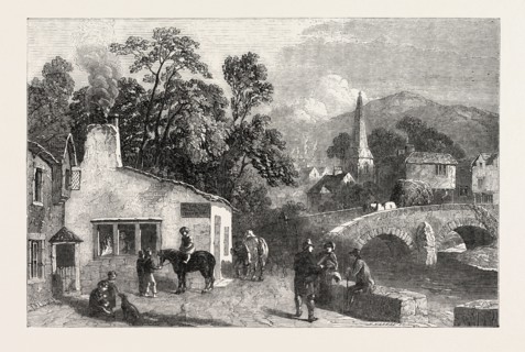 THE VILLAGE SMITHY BY GEORGE DODGSON,1811-1880,  EXHIBITION OF THE SOCIETY OF PAINTERS IN WATER
